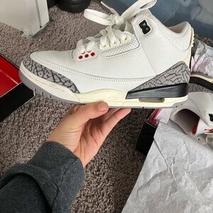 Jordan Air 3 Retro Summit White with Fire Red and Black